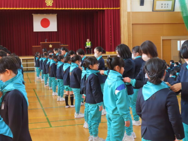 交通少年団入隊団式